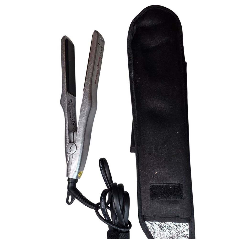 Ion Titanium Platinum Flat Iron Hair Straightener Silver 1‎ Inch Model 301013 F2